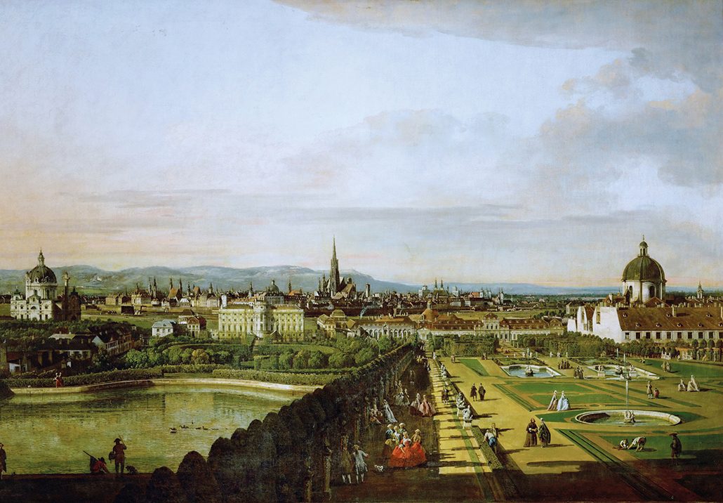 Bernardo Bellotto, il Canaletto_Wien, vom Belvedere aus gesehen_1758-63 © Museumverband KHM Wien