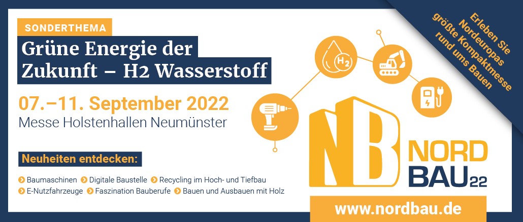 7. bis 11. September 2022 | NordBau in Neumünster