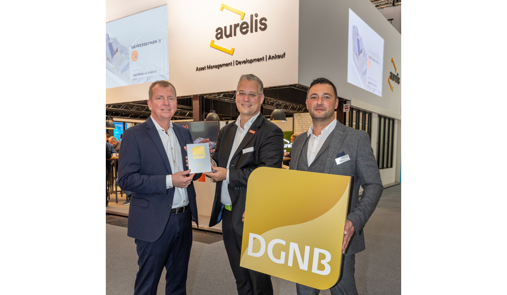 Aurelis erhält DGNB-Zertifikat in Gold für Hochbauprojekt Zebra