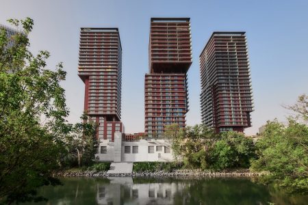 Der Council on Tall Buildings and Urban Habitat hat TrIIIple mit dem Award of Excellence als „Best Tall Residential or Hotel Building“ ausgezeichnet. © Martin Hörmandinger