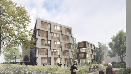 Zillecampus Berlin, Neubauten aus Holz. Bildrechte: Partner und Partner - Architekten