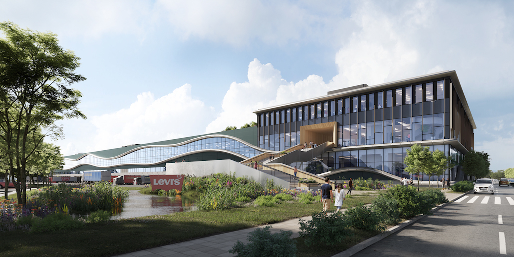 Das neue Distributionszentrum für Levi Strauss & Co. in Dorsten © Delta Development / Quadrant 4