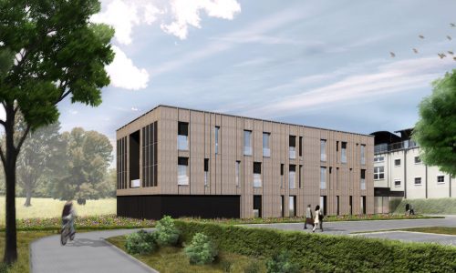 Visualisierung des neuen Forschungsgebäudes. (c) PASD Architekten