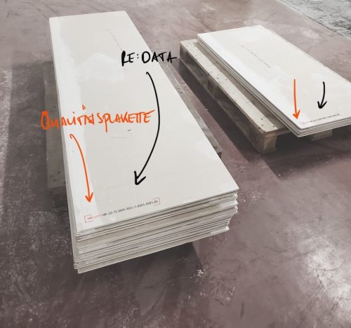 re:unit-Gipskartonplatte mit Qualitätssiegel. Bild: Greyfield Group