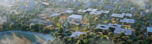 Die Helmut-Schmidt-Universität plant eine klimaneutrale Campusentwicklung im Stadtteil Jenfeld, die modernes Lernen mit nachhaltiger Bauweise vereint. Unterstützt von der Drees & Sommer SE, wird der Campus für rund 2.500 Studierende und über 1000 Mitarbeitende in den kommenden Jahren weitreichend umgestaltet. © h4a Architekten