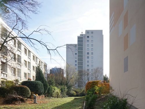 Grünraum in der Großwohnsiedlung Nordweststadt