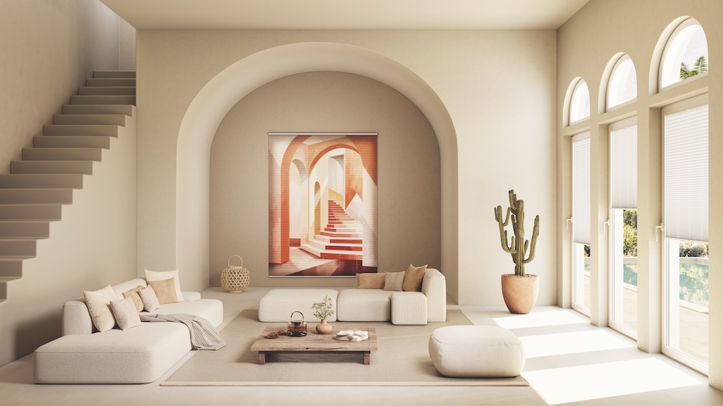 Architekturblatt - Premium-Kollektion für Plissees von MHZ umfasst 350 Stoffe, fünf Farbwelten und zwei designorientierte Themenwelten.