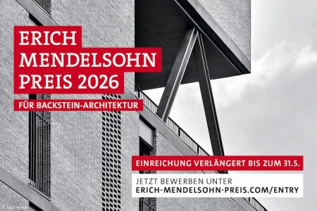 Erich-Mendelsohn-Preis 2026: Einreichungsfrist verlängert