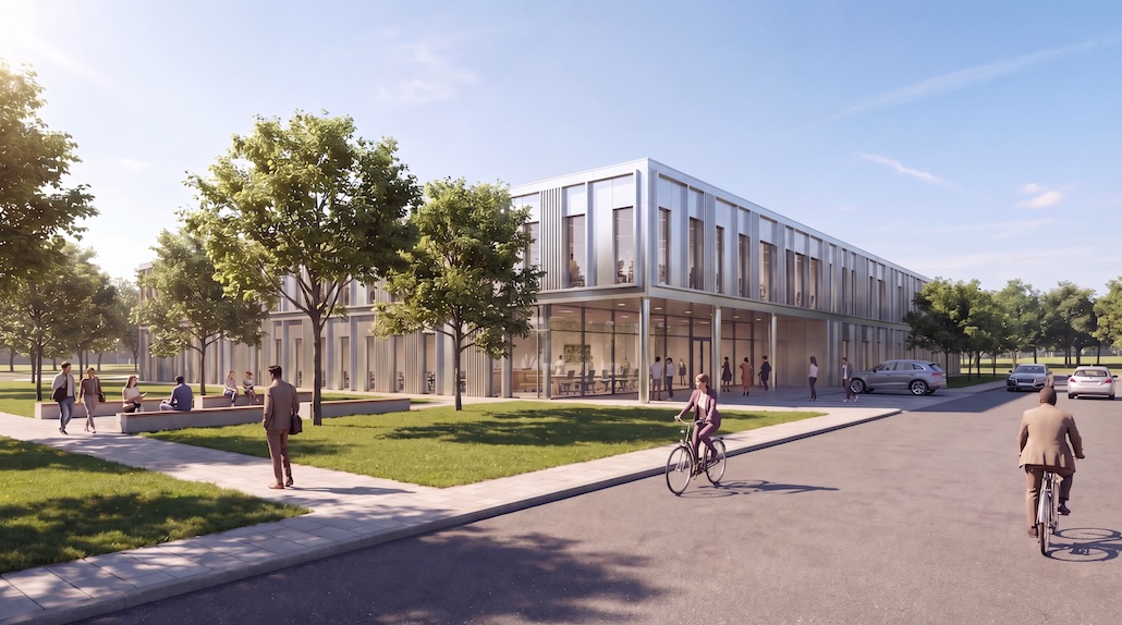 Visualisierung des Objektplaners für das Forschungsgebäude an der Hochschule Merseburg/ © Carpus+Partner AG