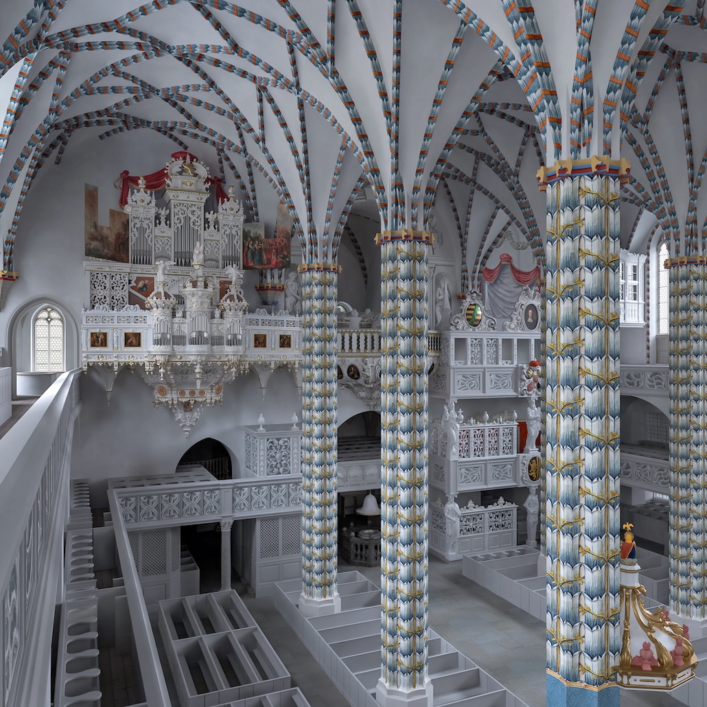 Leipziger Nikolaikirche virtuell aus Bach-Zeiten
