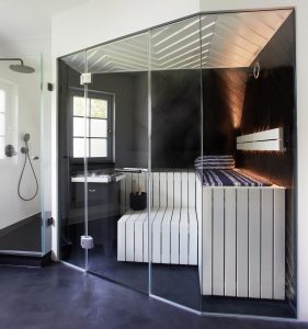 Sauna GESA als Designstatement für kleine Badezimmer