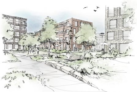 Wohnquartier in Waiblingen: Instone plant 240 Wohnungen