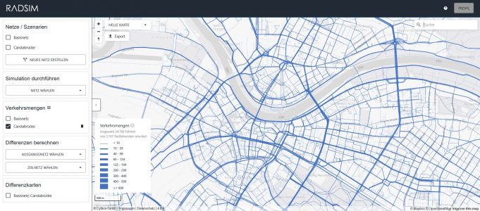RadSim: Digitale Plattform für die Radverkehrsplanung