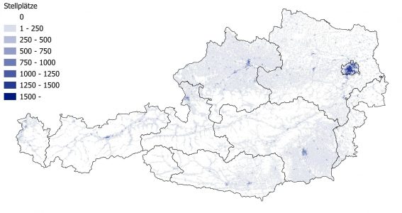 Parkplätze in Österreich: Studie zählt 13,6 Millionen