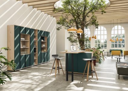 Stauraum für moderne Arbeitswelten von fm Büromöbel