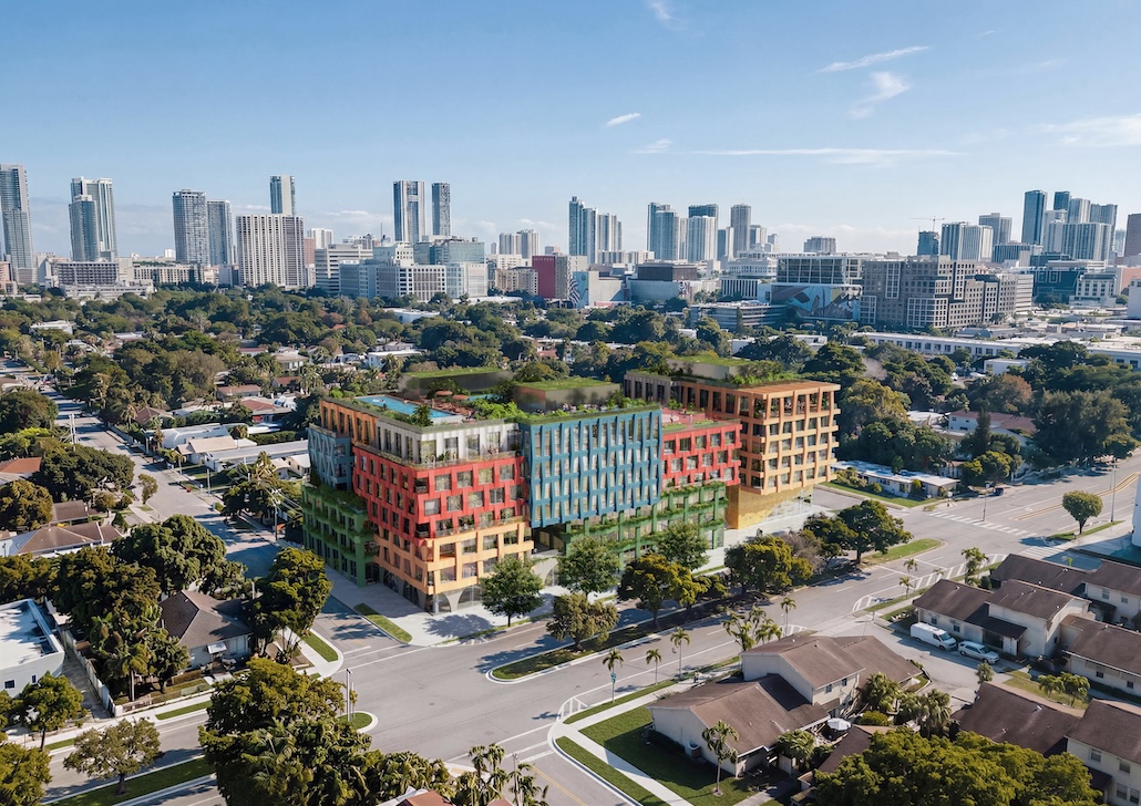 WOMA von MVRDV: Wohnprojekt mit farbigen Fassaden in Miami