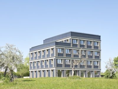 Institutsgebäude für Maschinelles Lernen in Holzmodulbau