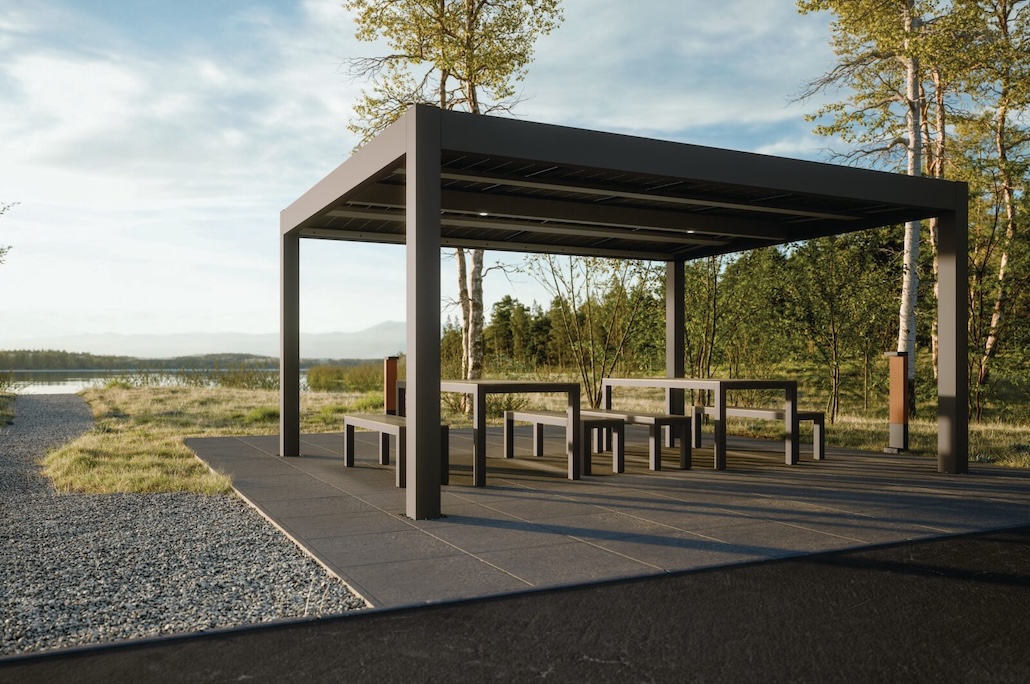 SolarHub Shade von BEGA: Schutz und autarke Beleuchtung