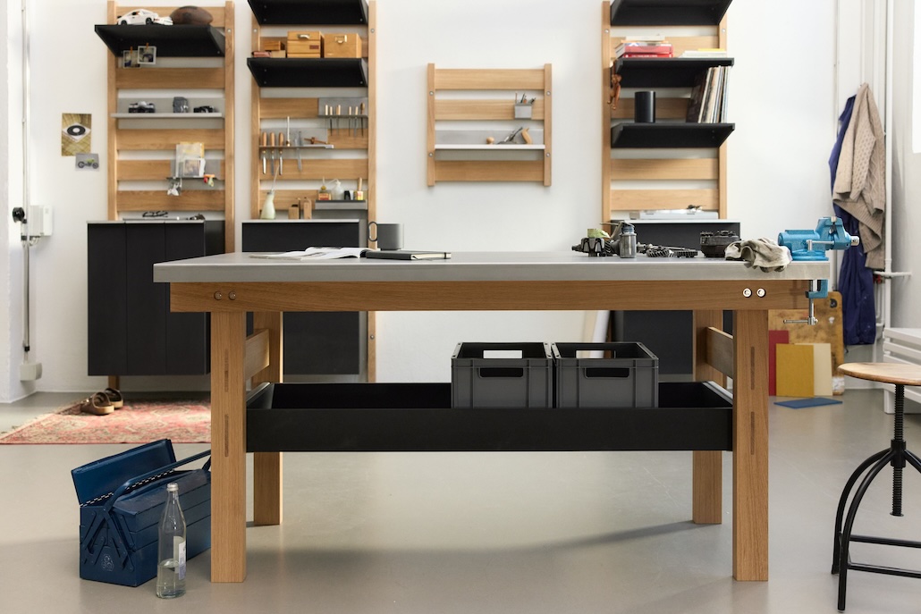 Foyos: Modulares Möbelsystem für Werkstatt und Wohnen
