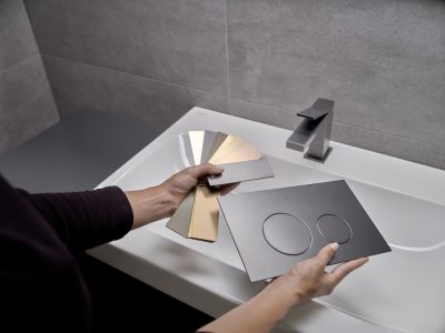 Geberit Sigma40: Individuelle Farben und Oberflächen