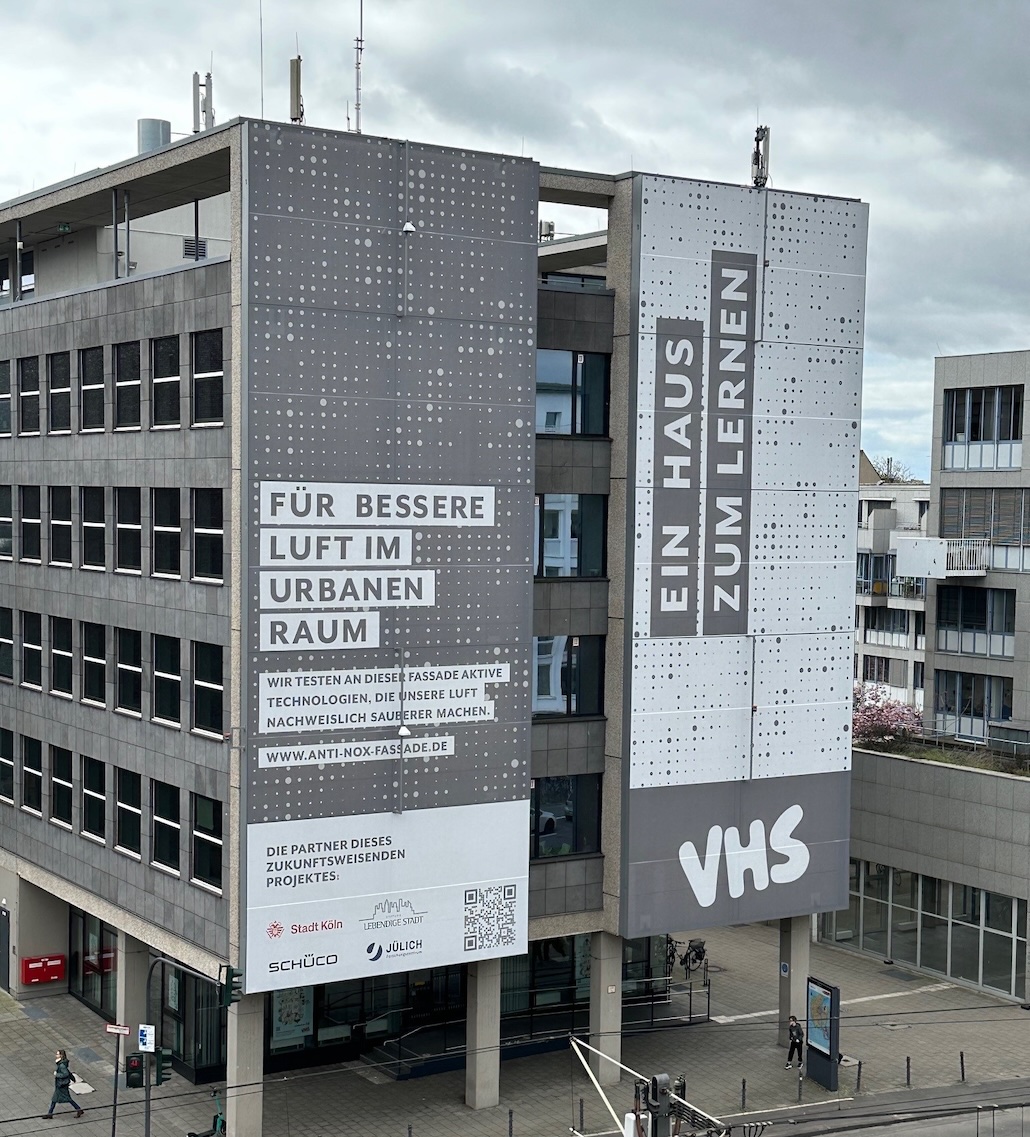 Textilfassade Köln: Leitfaden zur Stickoxidfilterung